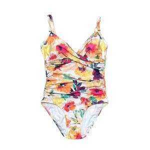 Calvin Klein Women’s Floral One Piece Swimsuit Size 10